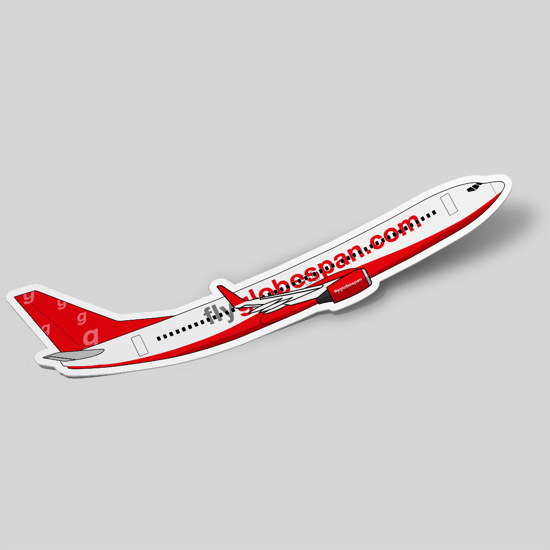 Boeing 737 Flyglobespan Sticker Airplane