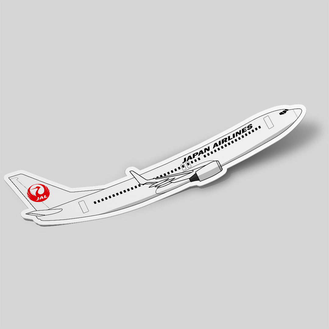 Boeing 737 Japan Airlines Sticker Airplane