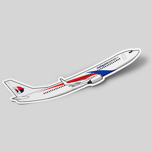 Boeing 737 Malaysia Airlines Sticker Airplane