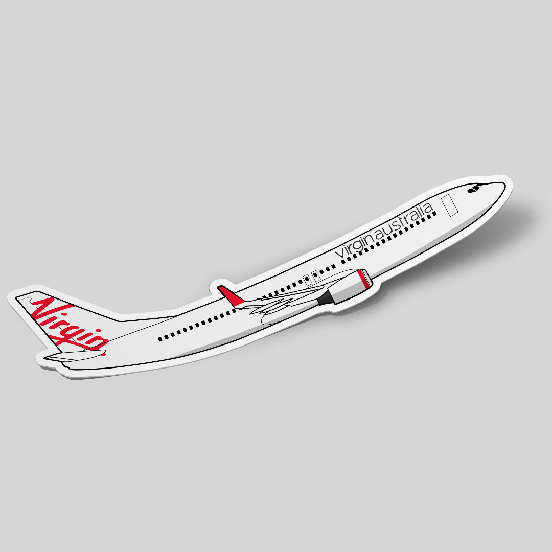 Boeing 737 Virgin Australia Sticker Airplane