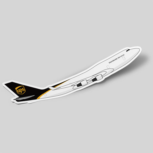 Boeing 747 UPS Airlines Sticker Airplane