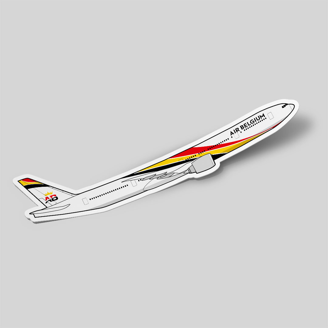 Boeing 777 Air Belgium Sticker Airplane