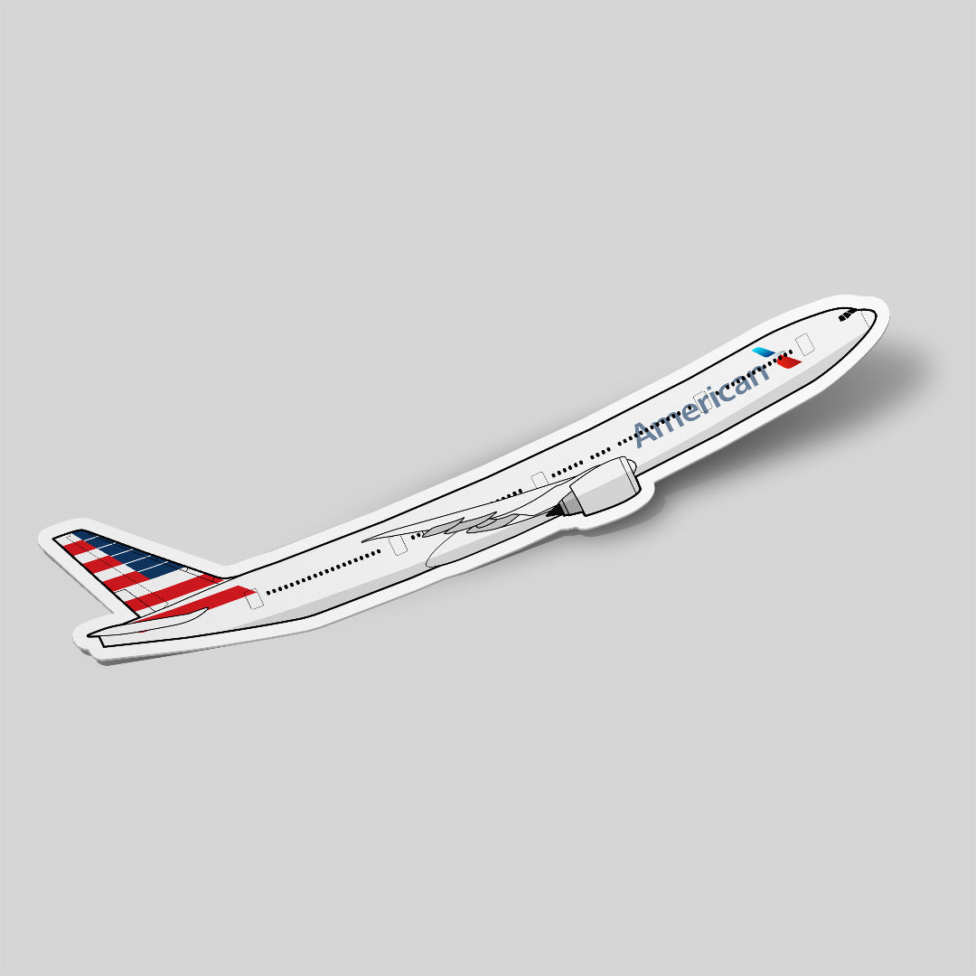 Boeing 777 American Airlines Sticker Airplane