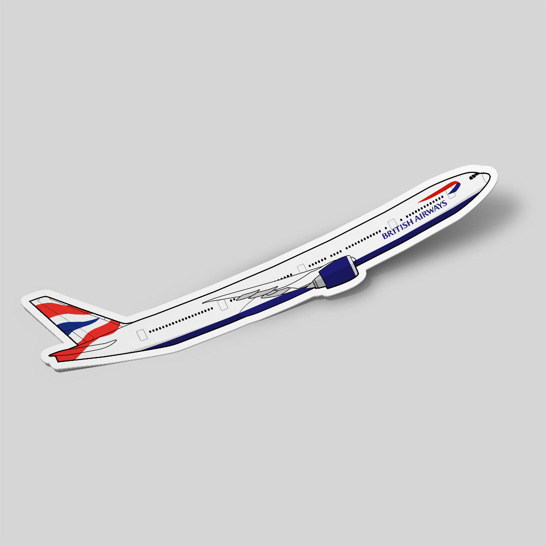 Boeing 777 British Airways Sticker Airplane