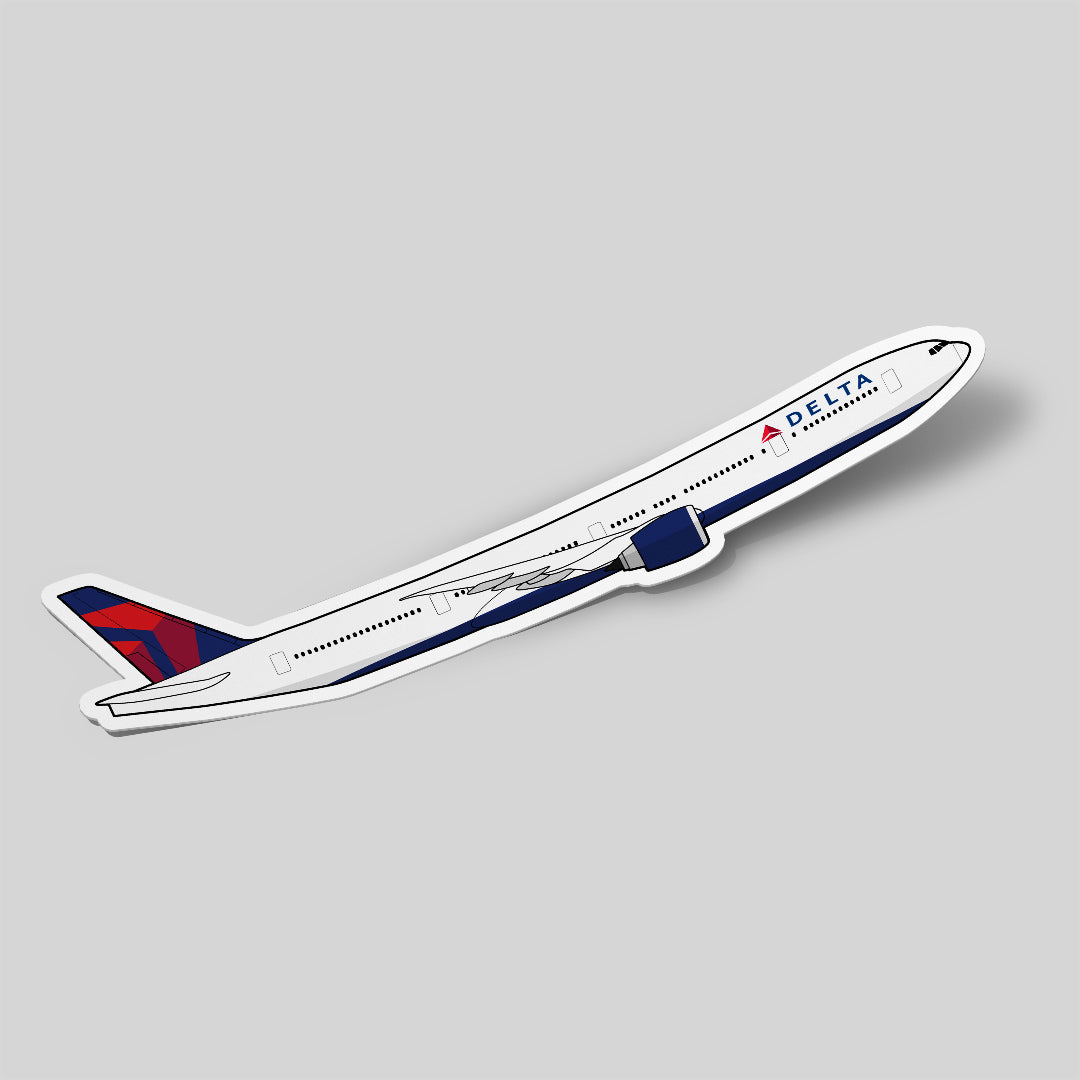 Boeing 777 Delta Air Lines Sticker Airplane