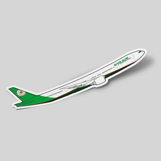 Boeing 777  EVA Air Sticker Airplane