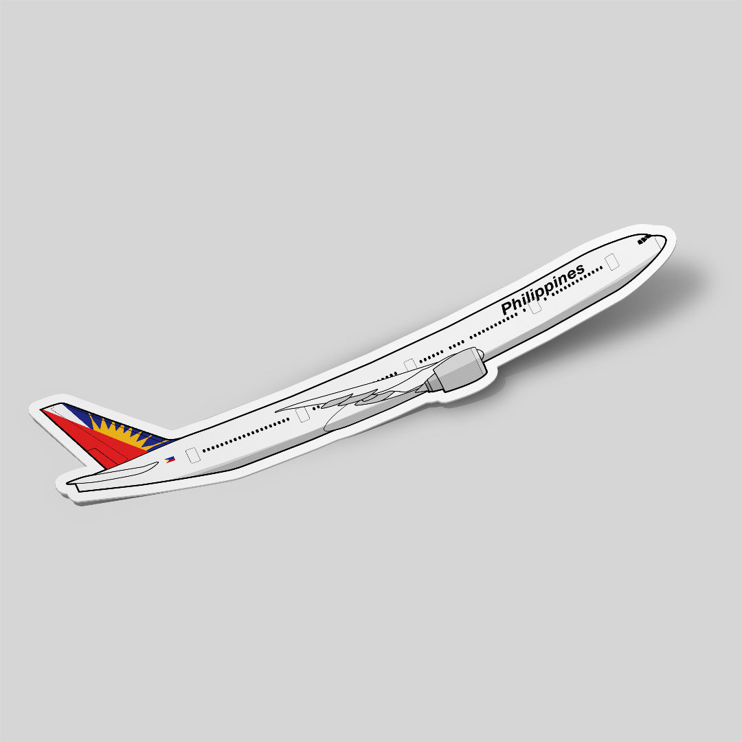 Boeing 777 Philippines Airlines Sticker Airplane