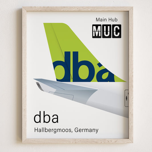 DBA Tailplane Poster Print [UNFRAMED]