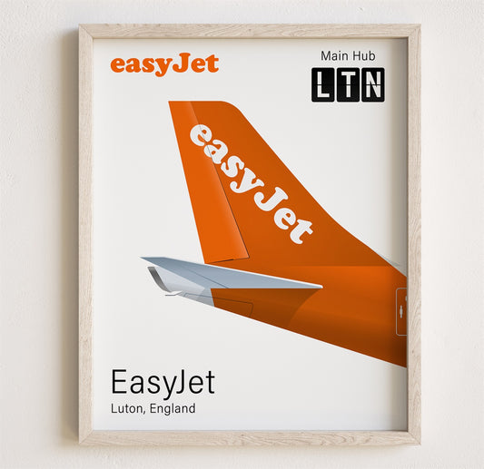 easyJet Tailplane Poster Print [UNFRAMED]