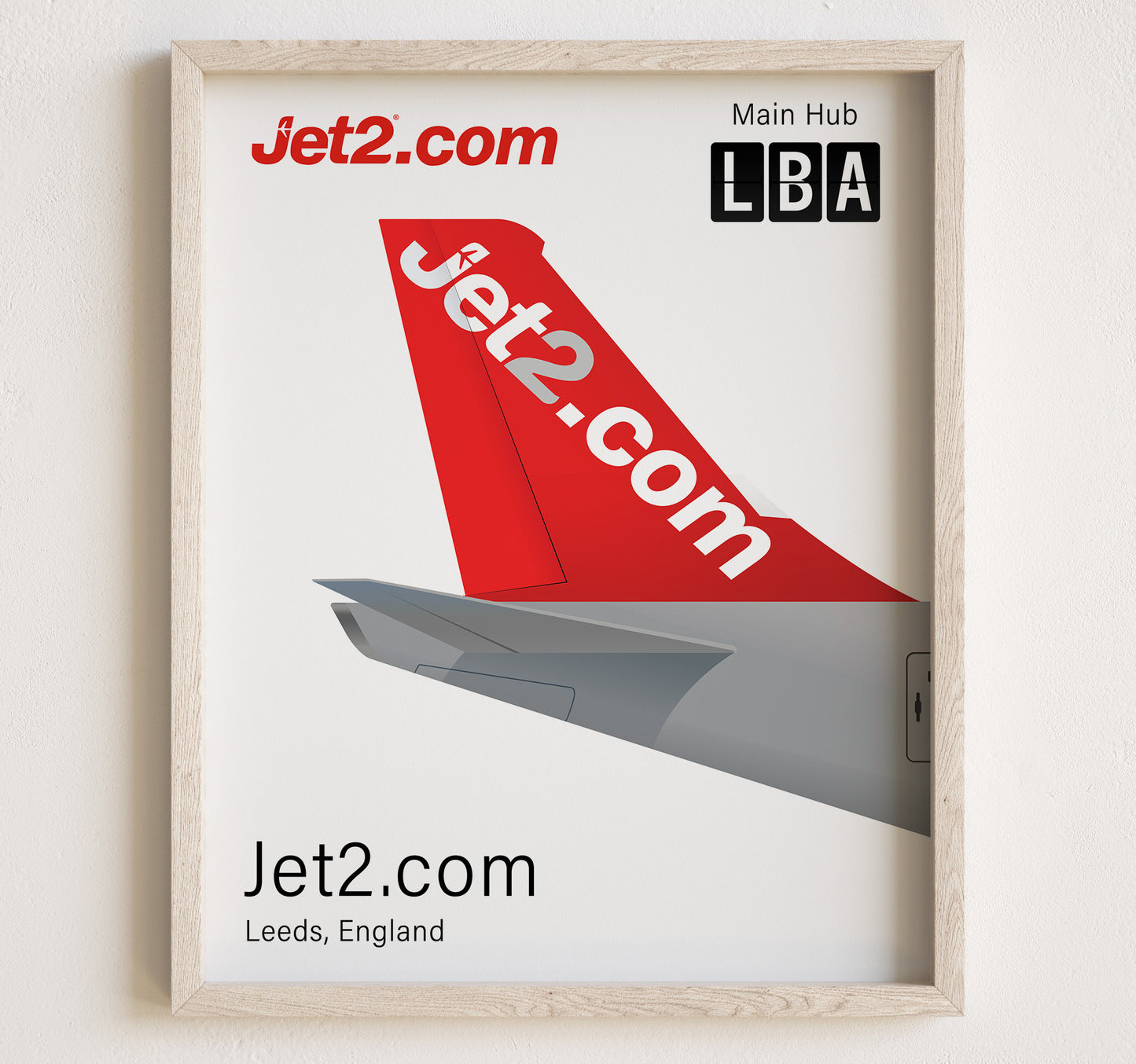 Jet2.com Tailplane Poster Print [UNFRAMED]